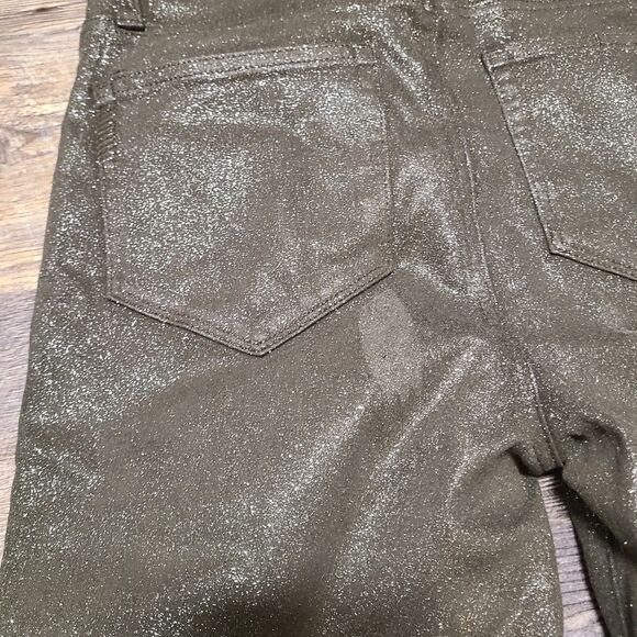 Paige Cropped Claudine Glitter Sparkle Jeans - Picture 10 of 10